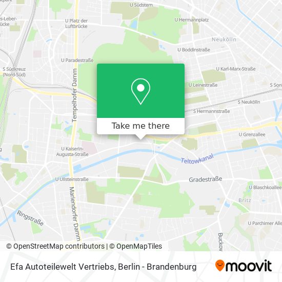 Карта Efa Autoteilewelt Vertriebs