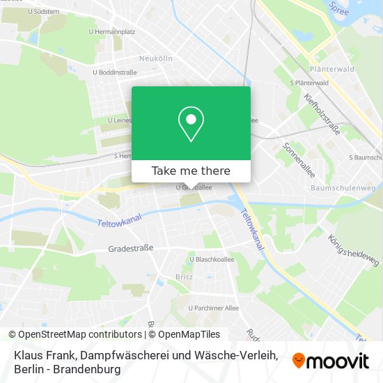 Klaus Frank, Dampfwäscherei und Wäsche-Verleih map