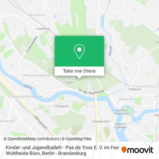 Kinder- und Jugendballett - Pas de Trois E. V. im Fez- Wuhlheide Büro map