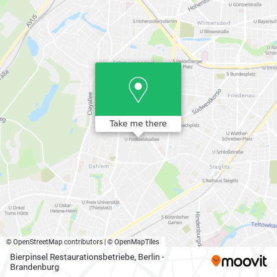 Bierpinsel Restaurationsbetriebe map