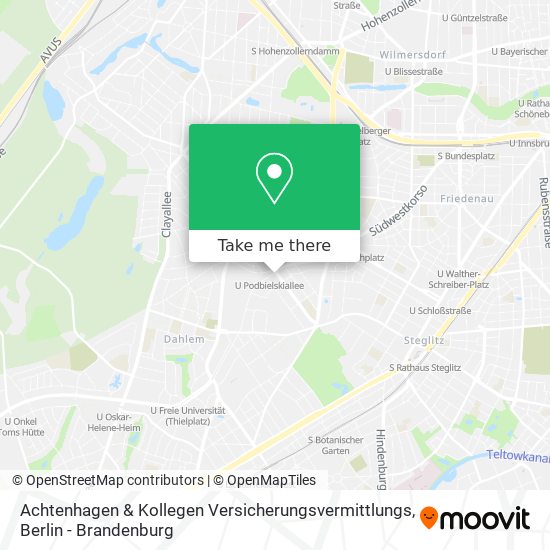 Achtenhagen & Kollegen Versicherungsvermittlungs map