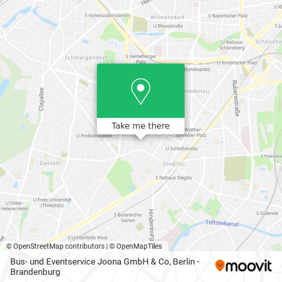 Карта Bus- und Eventservice Joona GmbH & Co