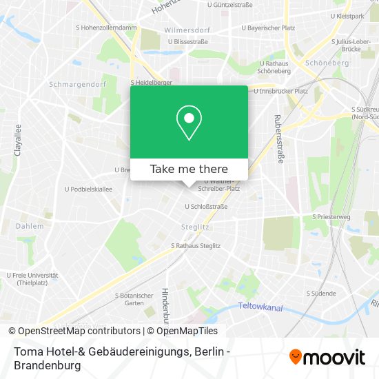Карта Toma Hotel-& Gebäudereinigungs