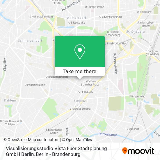 Карта Visualisierungsstudio Vista Fuer Stadtplanung GmbH Berlin