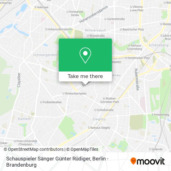 Schauspieler Sänger Günter Rüdiger map