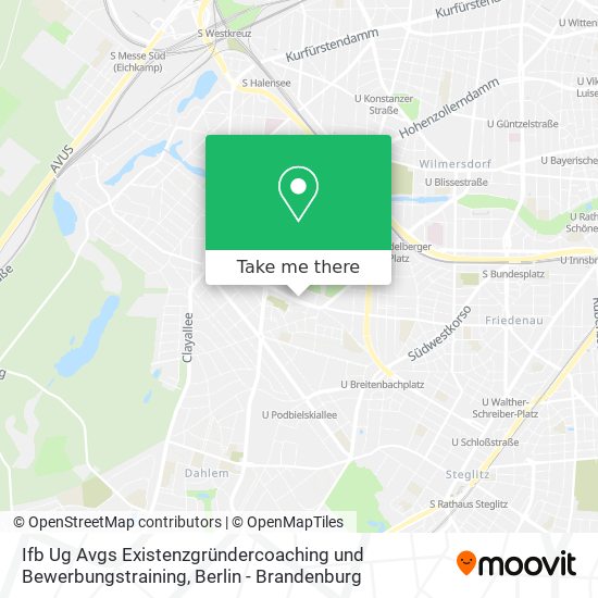 Ifb Ug Avgs Existenzgründercoaching und Bewerbungstraining map