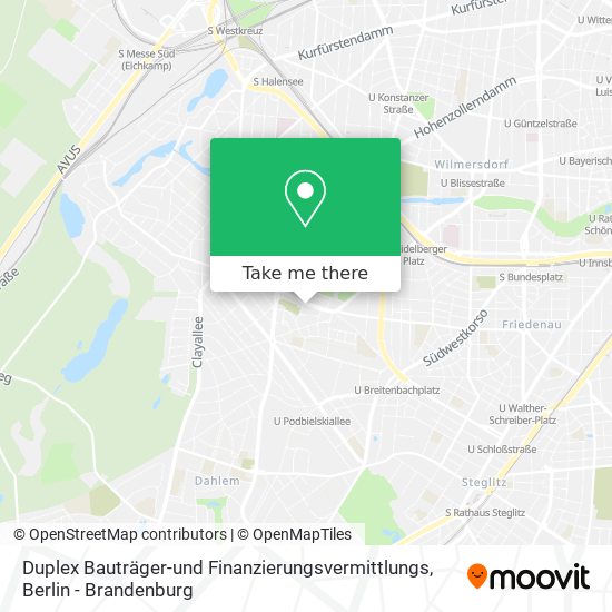 Duplex Bauträger-und Finanzierungsvermittlungs map