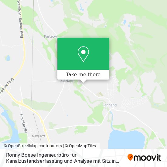 Ronny Boese Ingenieurbüro für Kanalzustandserfassung und-Analyse mit Sitz in Gewerbezentrum map