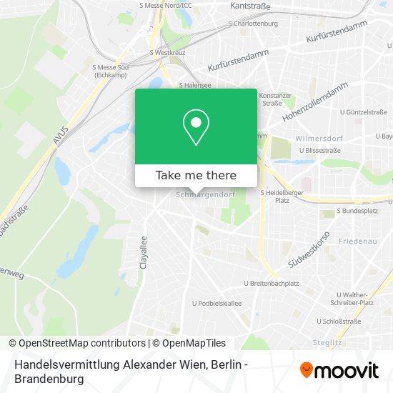 Handelsvermittlung Alexander Wien map