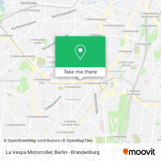 La Vespa Motorroller map