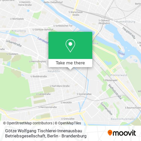 Götze Wolfgang Tischlerei-Innenausbau Betriebsgesellschaft map