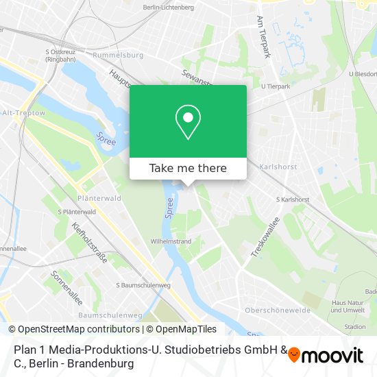 Карта Plan 1 Media-Produktions-U. Studiobetriebs GmbH & C.