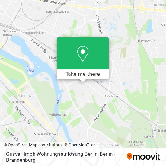 Карта Gusva Hmbh Wohnungsauflösung Berlin