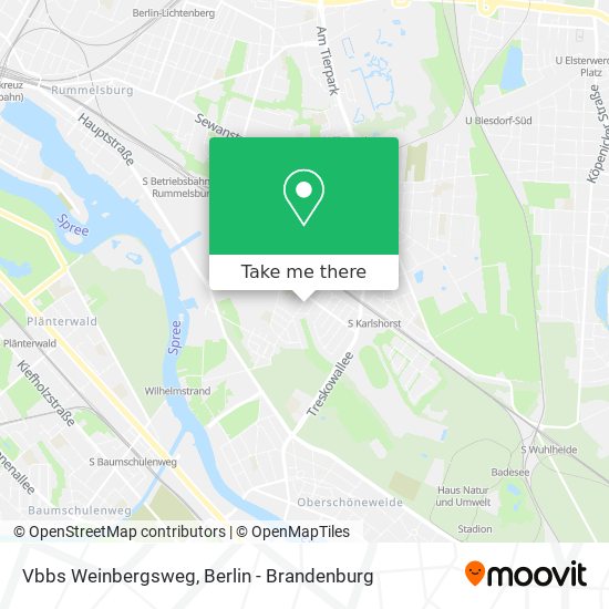 Vbbs Weinbergsweg map