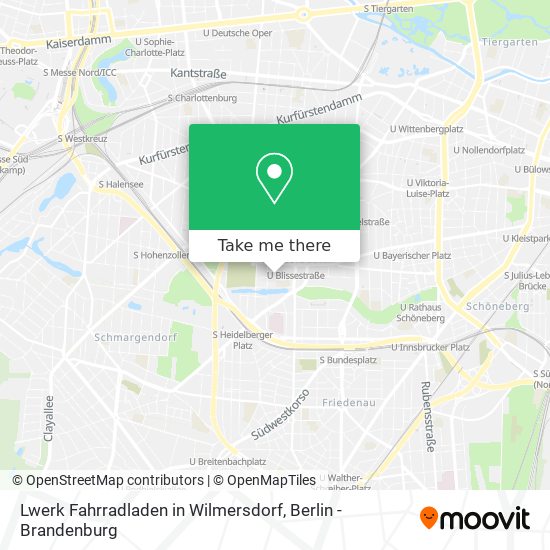 Lwerk Fahrradladen in Wilmersdorf map