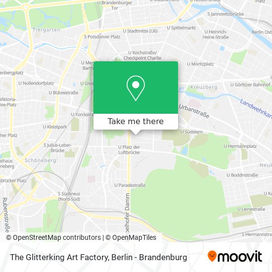The Glitterking Art Factory map