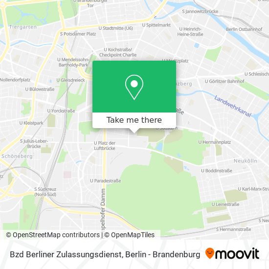 Карта Bzd Berliner Zulassungsdienst