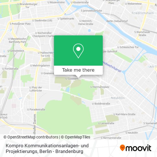 Карта Kompro Kommunikationsanlagen- und Projektierungs