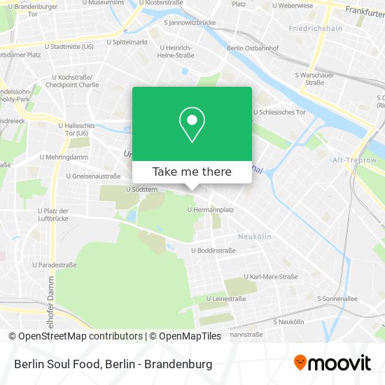 Berlin Soul Food map