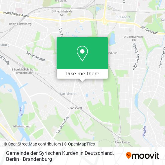 Gemeinde der Syrischen Kurden in Deutschland map