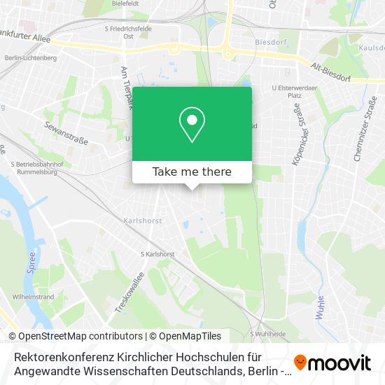 Rektorenkonferenz Kirchlicher Hochschulen für Angewandte Wissenschaften Deutschlands map