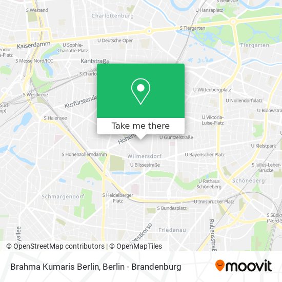 Brahma Kumaris Berlin map