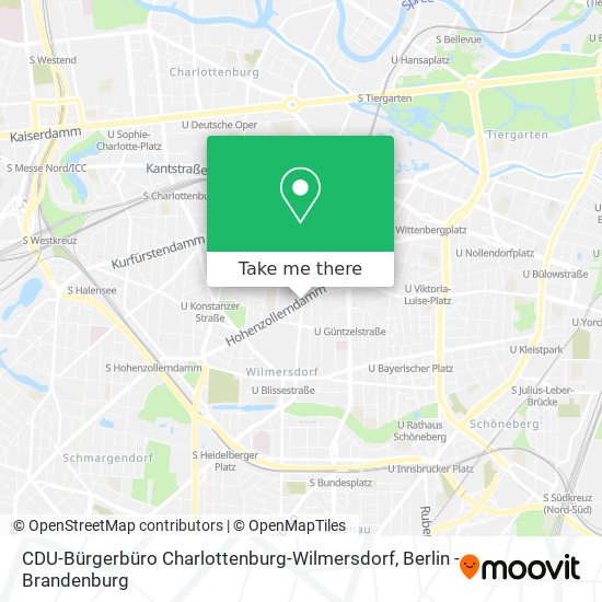 CDU-Bürgerbüro Charlottenburg-Wilmersdorf map