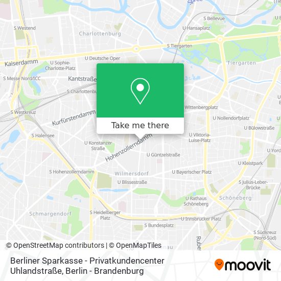 Berliner Sparkasse - Privatkundencenter Uhlandstraße map