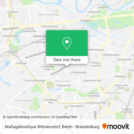 Maßageboutique Wilmersdorf map