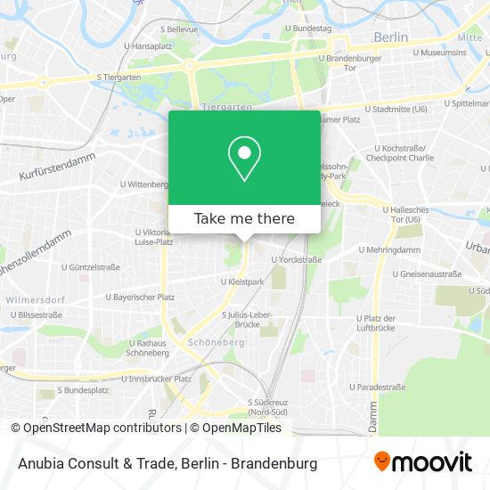 Anubia Consult & Trade map