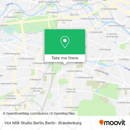 Hot Milk Studio Berlin map