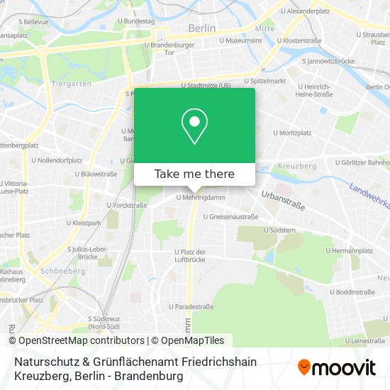 Naturschutz & Grünflächenamt Friedrichshain Kreuzberg map