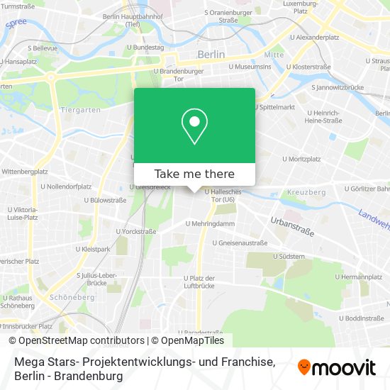 Mega Stars- Projektentwicklungs- und Franchise map