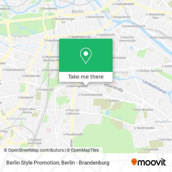 Berlin Style Promotion map