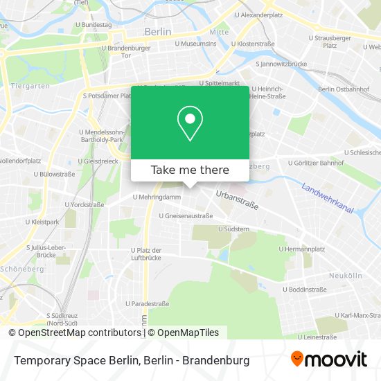 Temporary Space Berlin map