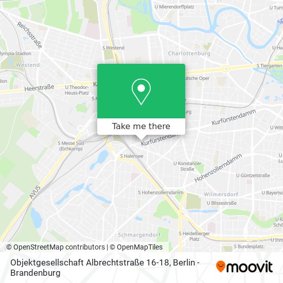 Карта Objektgesellschaft Albrechtstraße 16-18