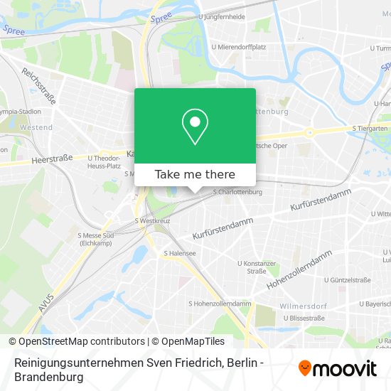 Reinigungsunternehmen Sven Friedrich map