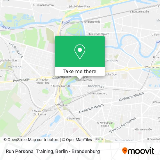 Run Personal Training map