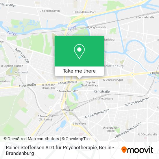 Rainer Steffensen Arzt für Psychotherapie map