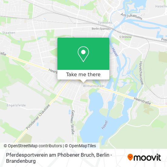 Карта Pferdesportverein am Phöbener Bruch