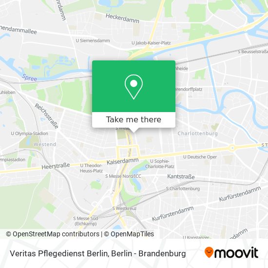 Veritas Pflegedienst Berlin map