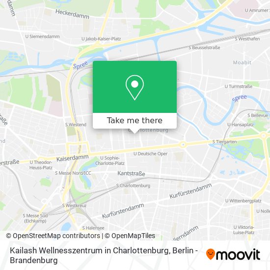 Kailash Wellnesszentrum in Charlottenburg map