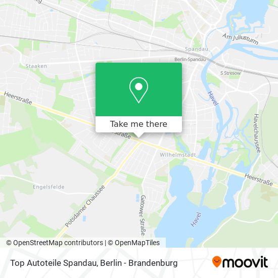 Top Autoteile Spandau map