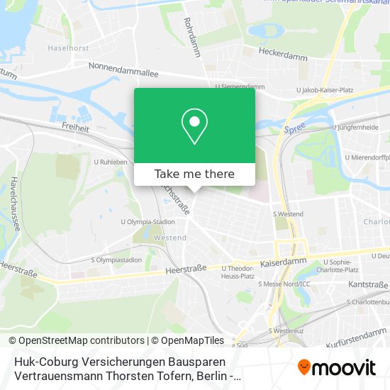 Huk-Coburg Versicherungen Bausparen Vertrauensmann Thorsten Tofern map