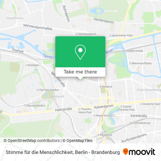 Stimme für die Menschlichkeit map