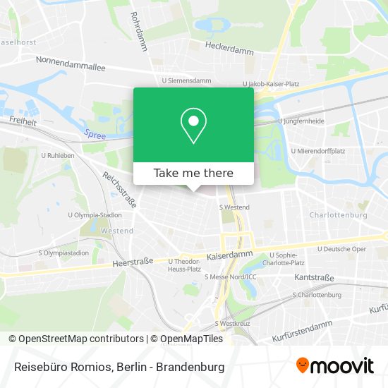 Reisebüro Romios map