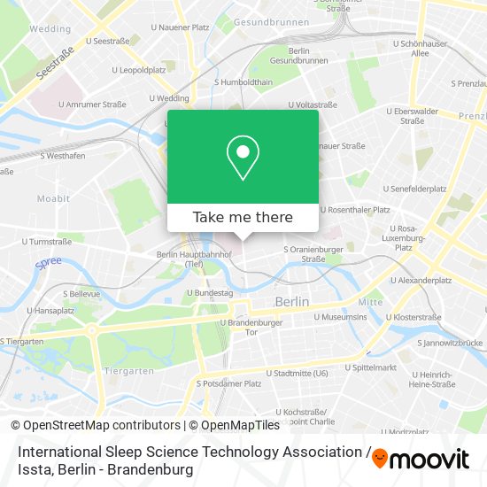 International Sleep Science Technology Association / Issta map