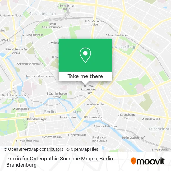Карта Praxis für Osteopathie Susanne Mages