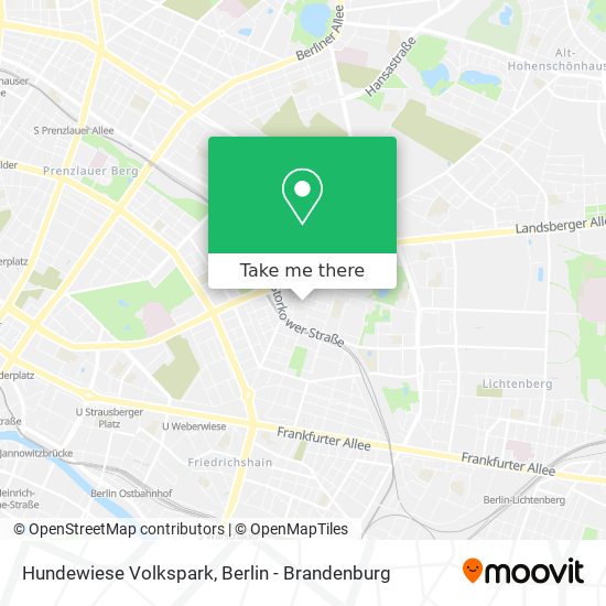 Hundewiese Volkspark map