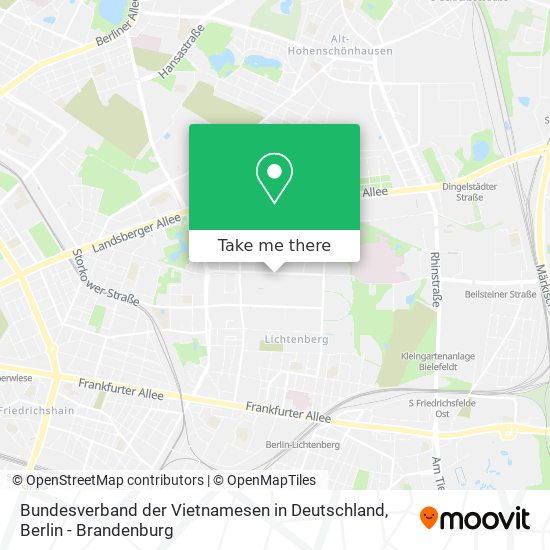 Карта Bundesverband der Vietnamesen in Deutschland